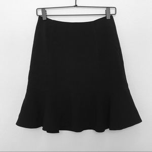Bebe Fit and Flare Black Polyester Skirt
